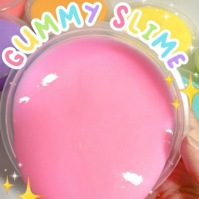 Gummy slime 200 gram by pandasquishyshop / jelly slime / pudding slime / tofu slime / slime best sel