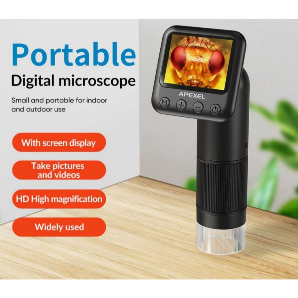 Mikroskop Portable Digital IPS HD Screen Rechargeable