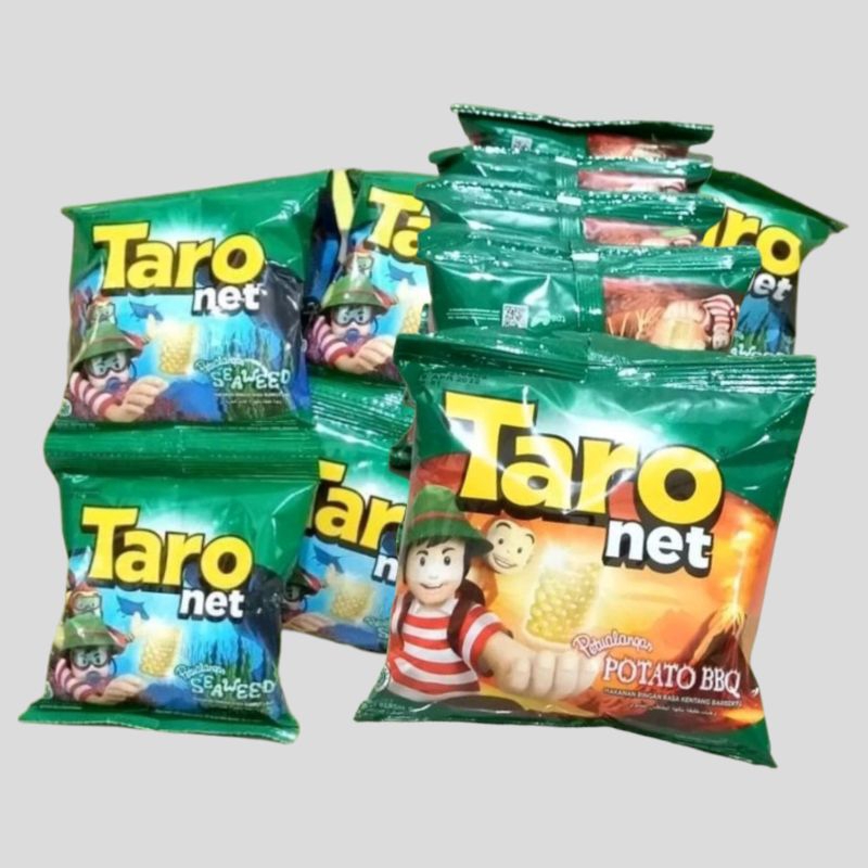 

Taro Net Potato Barbeque Seaweed Snack 8gr [10 pcs/renceng]