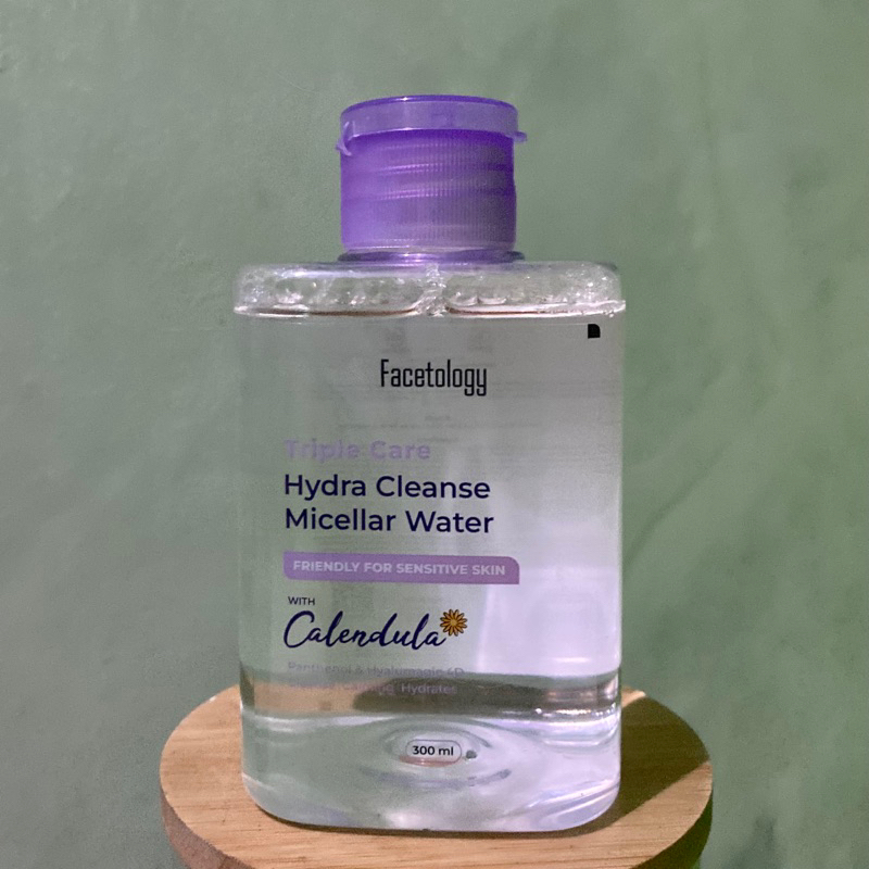 [PRELOVED] Facetology Triple Care Hydra Cleanse Micellar Water 300 ML Pembersih Wajah Sensitive Skin Pembersih Make Up Tanpa Bilas