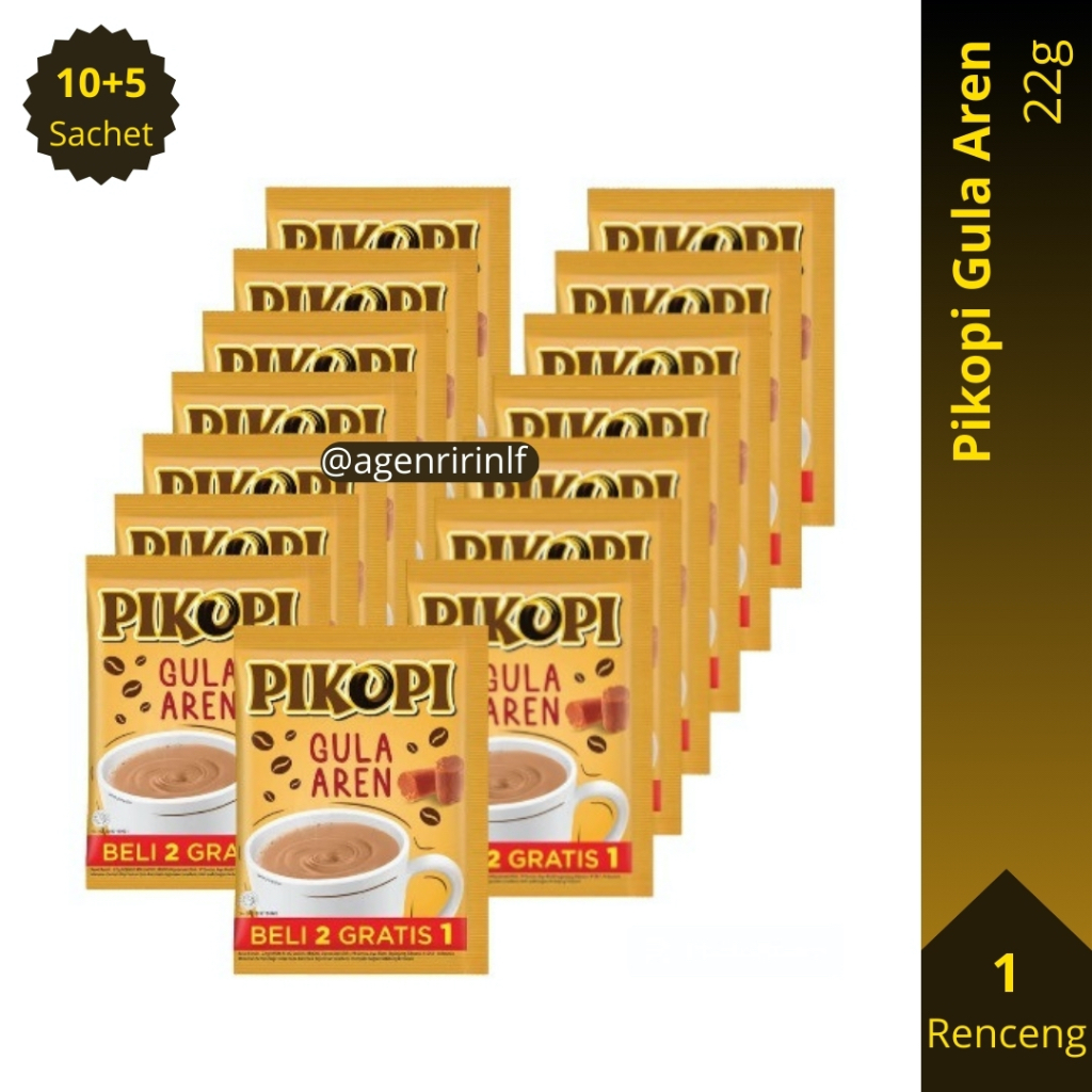 

Pikopi Gula Aren 22 gram Renceng (22g x 15 Saset)