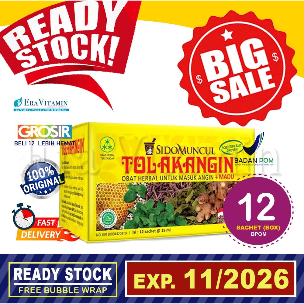 

TOLAK ANGIN Cair Plus Madu isi 12 sachet