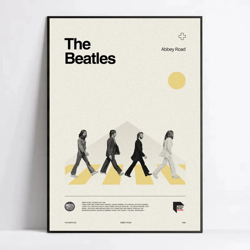 Poster Frame - The Beatles - Abbey Road | Poster The Beatles