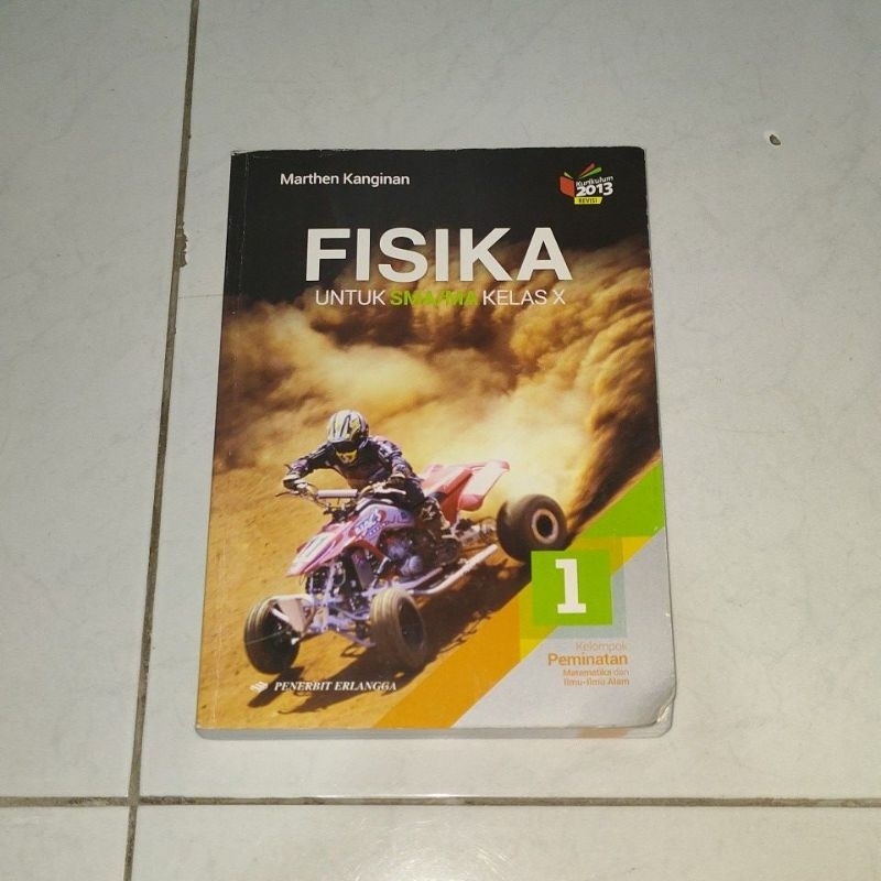 Buku Fisika SMA kelas X Peminatan Penerbit Erlangga