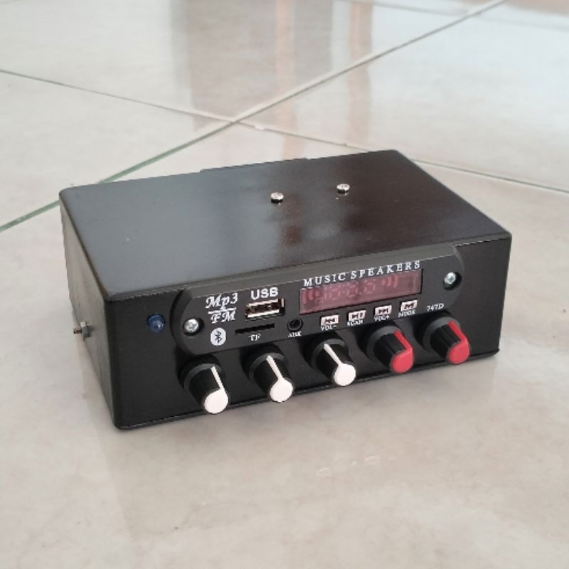 AMPLIFIER 120+120Watt Stereo Plus Remot  Bluetooth Ampli Rumahan Ampli Mobil Subwoofer Audio 12-24V