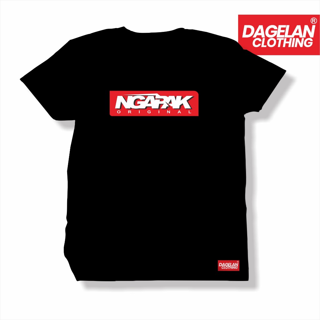 Kaos Ngapak Asli Simpel Original  Dagelan Clothing Kaos Distro Kata Jawa Viral Katun Hitam