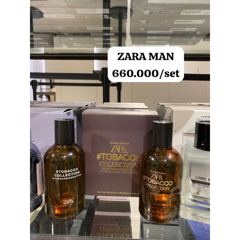 ZARA MAN EDP PERFUME PARFUM COWOK NIGHT POUR HOMME TOBACCO COLLECTION