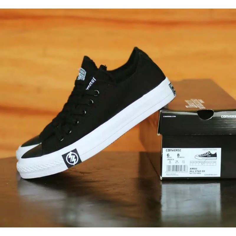 SEPATU SNEAKER PRIA WANITA CONVERS ALL STAR PETIR PREMIUM HITAM PUTIH PENDEK SEPATU SEKOLAH ANAK SD 