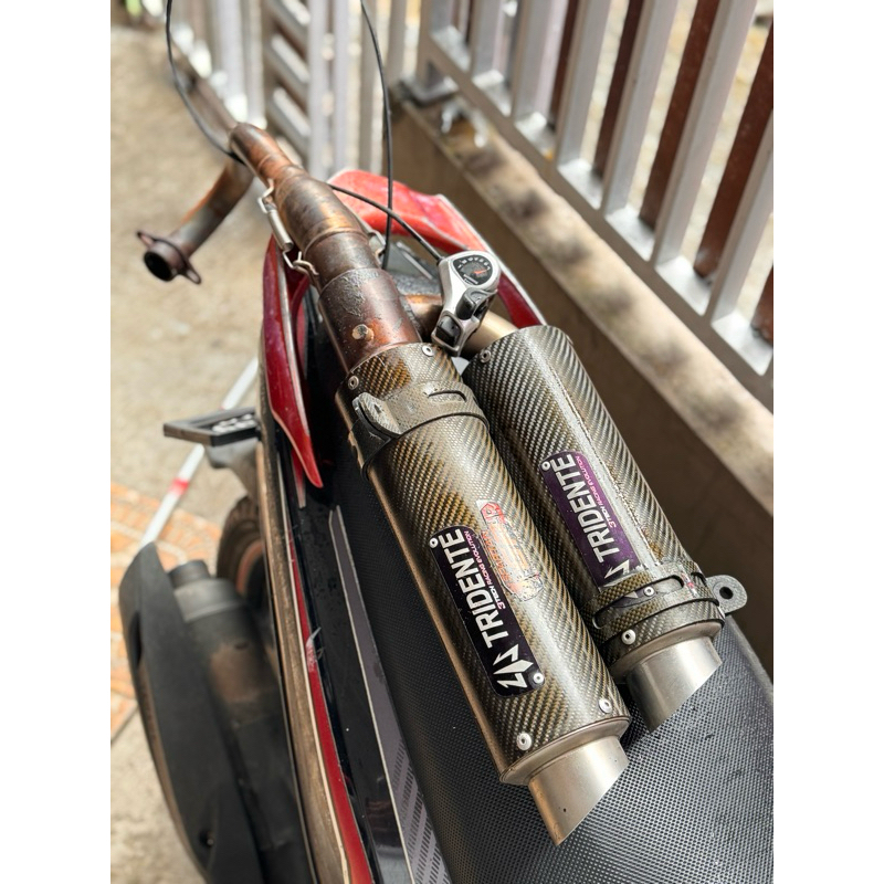 knalpot tridente f22 carbon for xmax