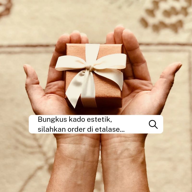 bungkus kado estetik / kado pernikahan / kado unik / kado / kertas kado
