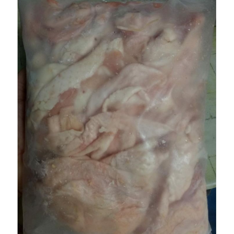 KULIT AYAM 1KG // CHICKEN BODY SKIN 1KG // KULIT AYAM MENTAH 1KG
