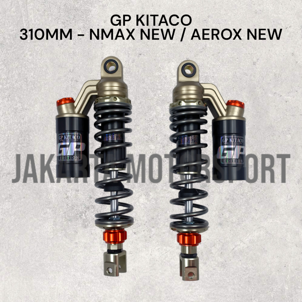 Shock Breaker GP Kitaco 222 Extreme 310mm NMAX New / Aerox New Click Fungsi Tabung Fungsi Isi Nitrog