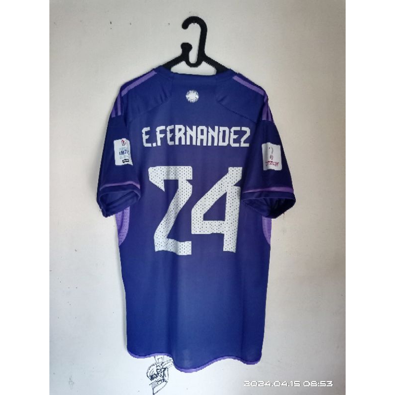 ARGENTINA AWAY 2022 GRADE ORI OFFICIAL NAMESET ENZO FERNANDEZ BNWT