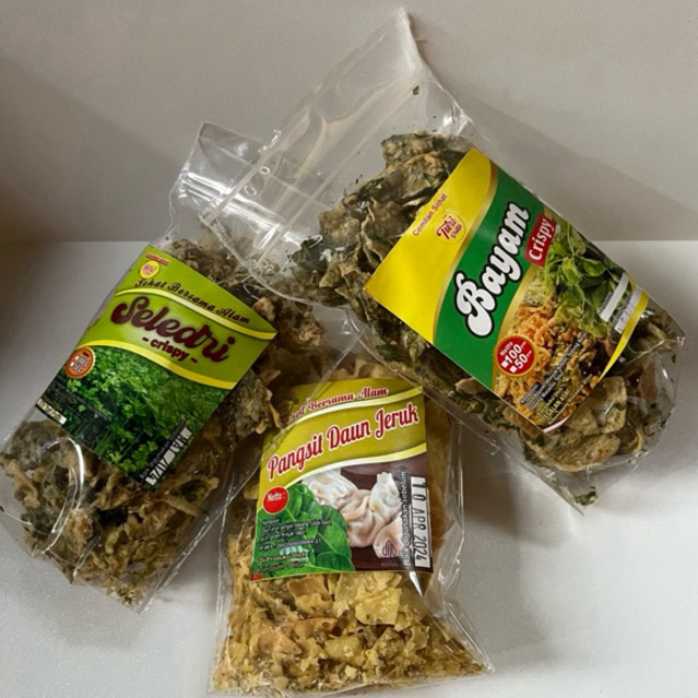 

Diskon Paket Keripik Sehat Keripik Pepaya Jepang,Keripik Pangsit Daun Jeruk,Keripik Bayam Keripik Seledri Beli 3 lebih murah ada diskon dan promo buruan di order sebelum kehabisan stokk!!