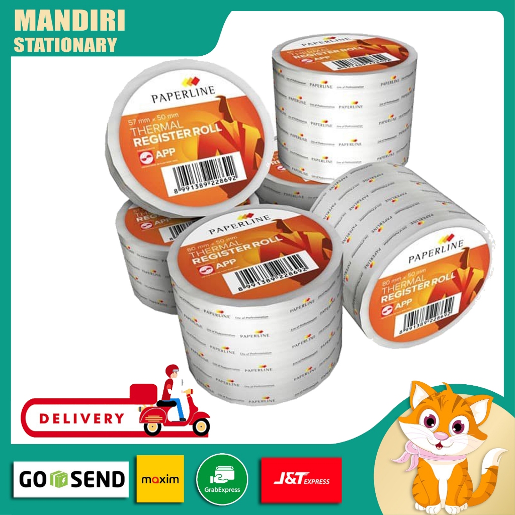 

Kertas Telstruk Struk Kasir Rol Thermal Paper Roll Paperline 80x50