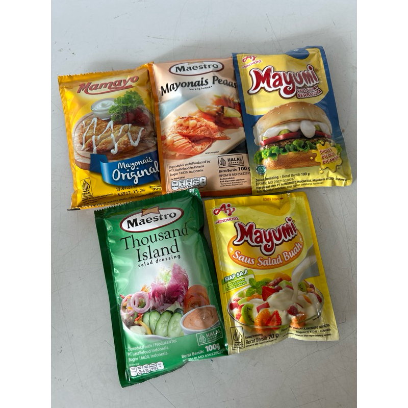 

Mayonaise 100gr Mayumi Maestro Mamayo - Mayonaise Ori Mayonaise Salad buah Mayonaise Spicy