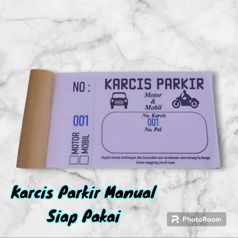 

Karcis Struk Parkir Manual Siap Pakai