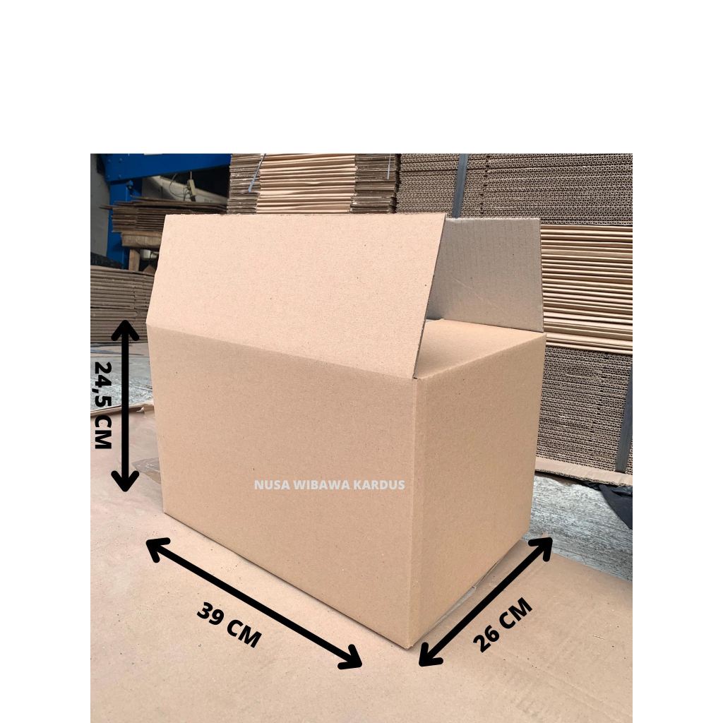 

Kardus aqua box packing 39x26x24,5cm Double Wall