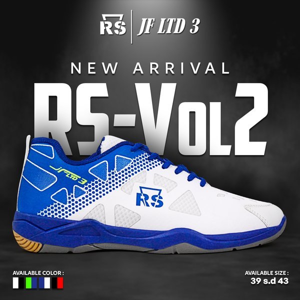 NEW ARRIVAL SEPATU PRIA OLAHRAGA BADMINTON RS-VOL 2 STYLISH ORIGINAL SEPATU JOGGING/LARI/JALAN SANTA