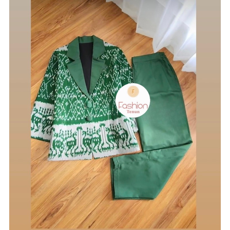 NARA FORMAL BLAZER / JAS WANITA / BLAZER KANTOR / OUTER BATIK TENUN / BLAZER BATIK TENUN / SERAGAM K
