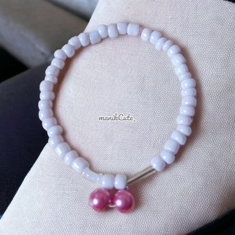 Gelang estetik manik-manik dan batu ukuran anak sampai dewasa ✨