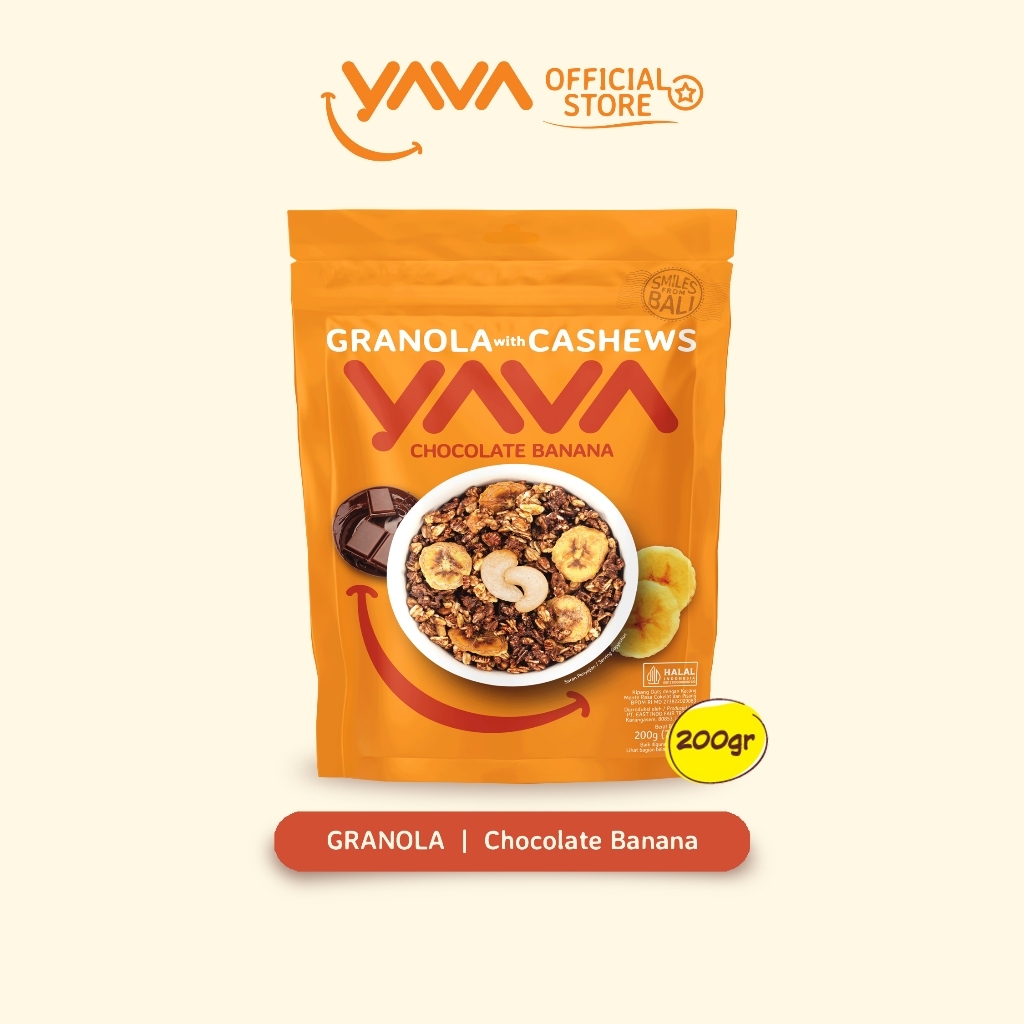 

YAVA Granola Chocolate Vanilla & Chocolate Banana 200g