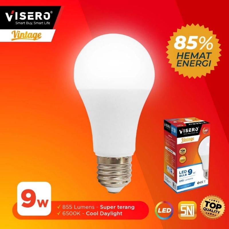 Led Bulb Visero Vintage 9W - Lampu LED Hemat energi Visero