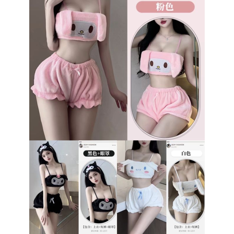 [ YUKA SHOPPU ] READY PREMIUM pompurin pompompurin my melody cinamonrol kuromi sanrio bikini lingeri