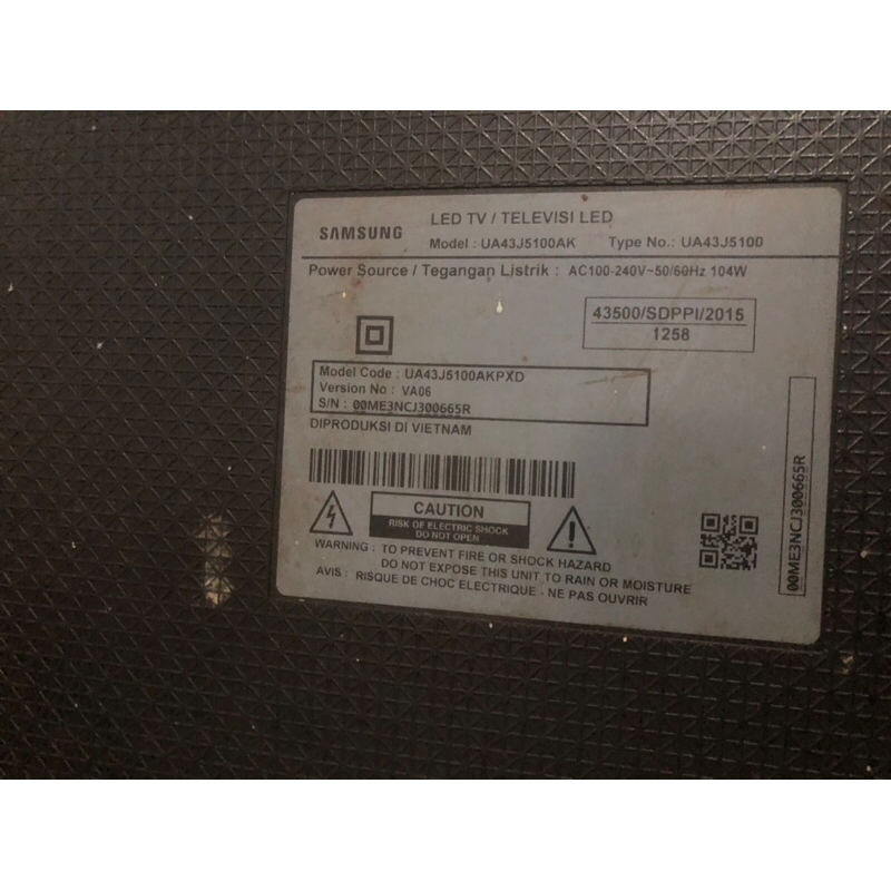 mb psu tcon samsung ua43j5100