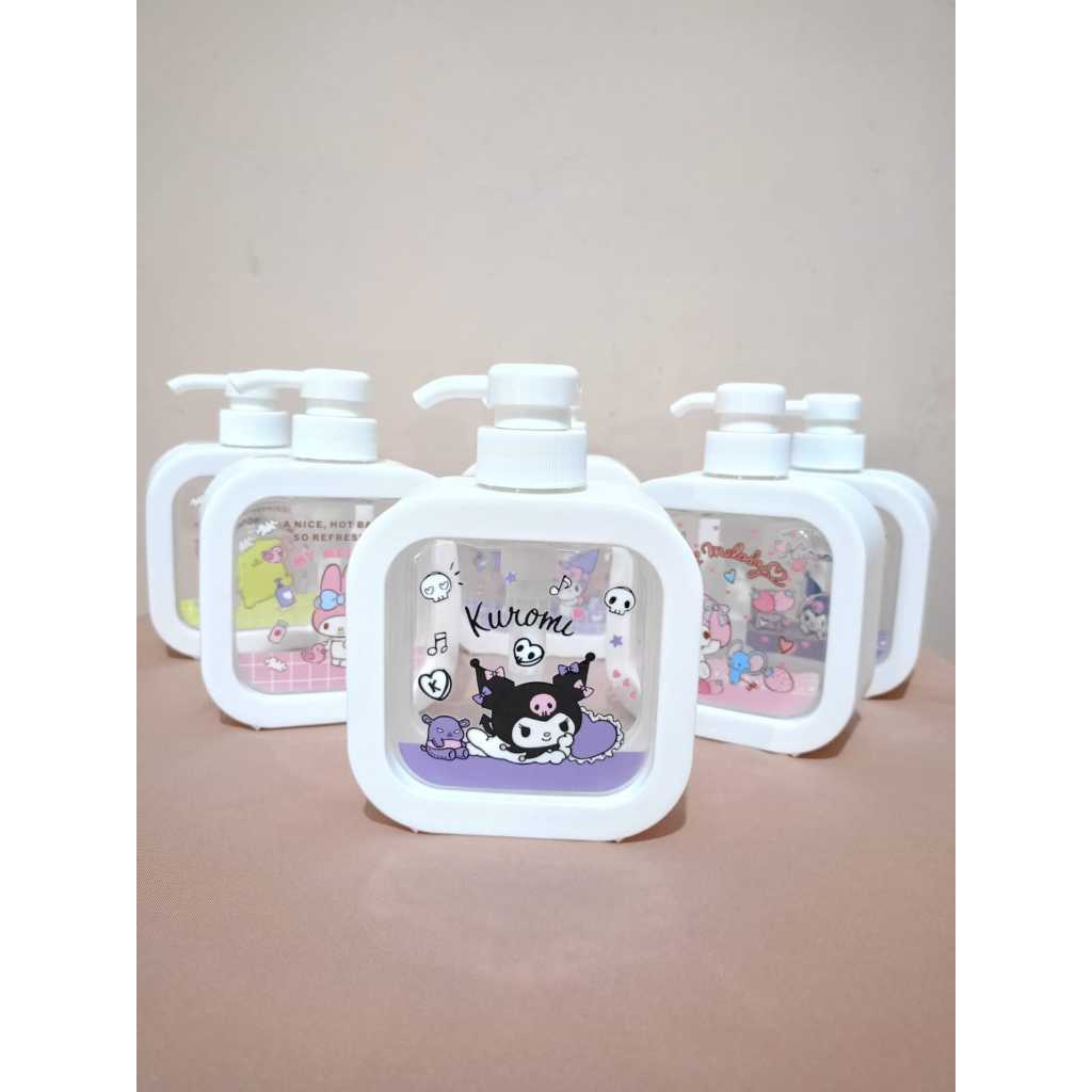 BOTOL PUMP SANRIO PUMP DISPENSER SANRIO TEMPAT SABUN PENCET BOTOL SABUN PUMP KARAKTER BOTOL PUMP TRA