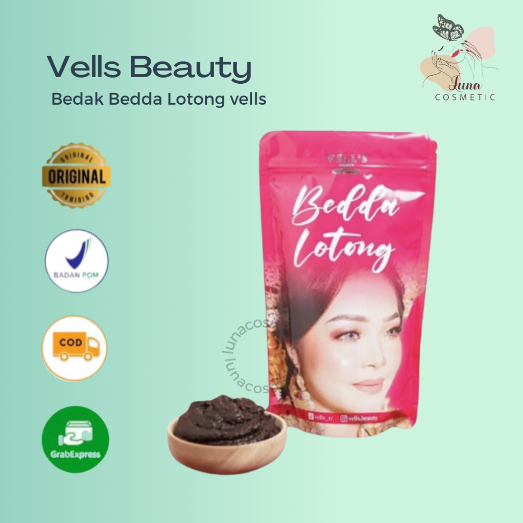 READY STOCK Bedak Bedda Lotong vells by Velis Store / Vells Beauty Bedda Lotong Vellsbeauty / BPOM L