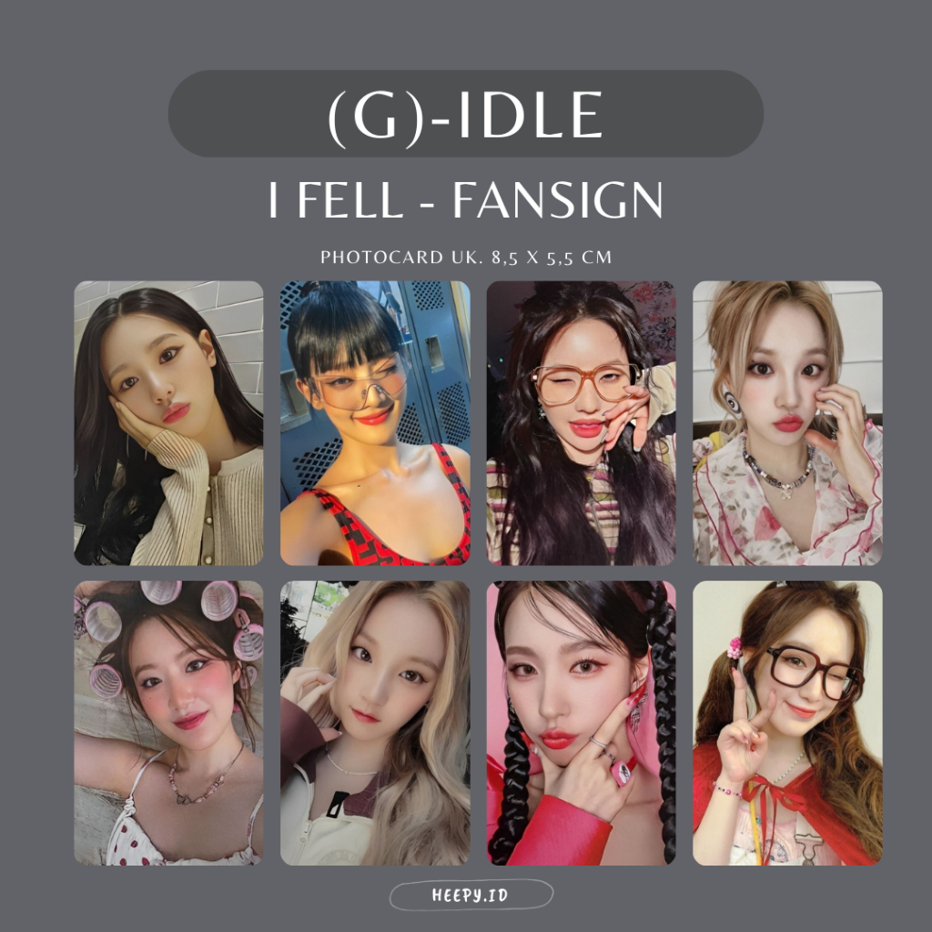 REPLIKA UNOFFICIAL PHOTOCARD (G)-IDLE I FELL FANSIGN - Replika Unofficial Photocard (G)-Idle Miyeon 