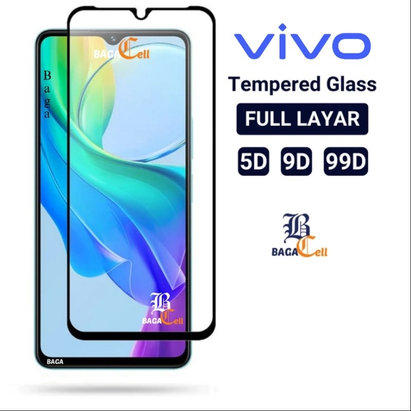 Tempered Glass 9D Full Layar Vivo Y27 4G Y27 5G Y27s Y27s  NFC Y20 Y20a Y20i Y20s Y20G Y20s G