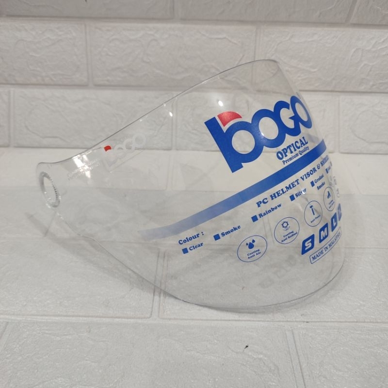 Visor Kaca Helm Bogo W32 Original Malaysia