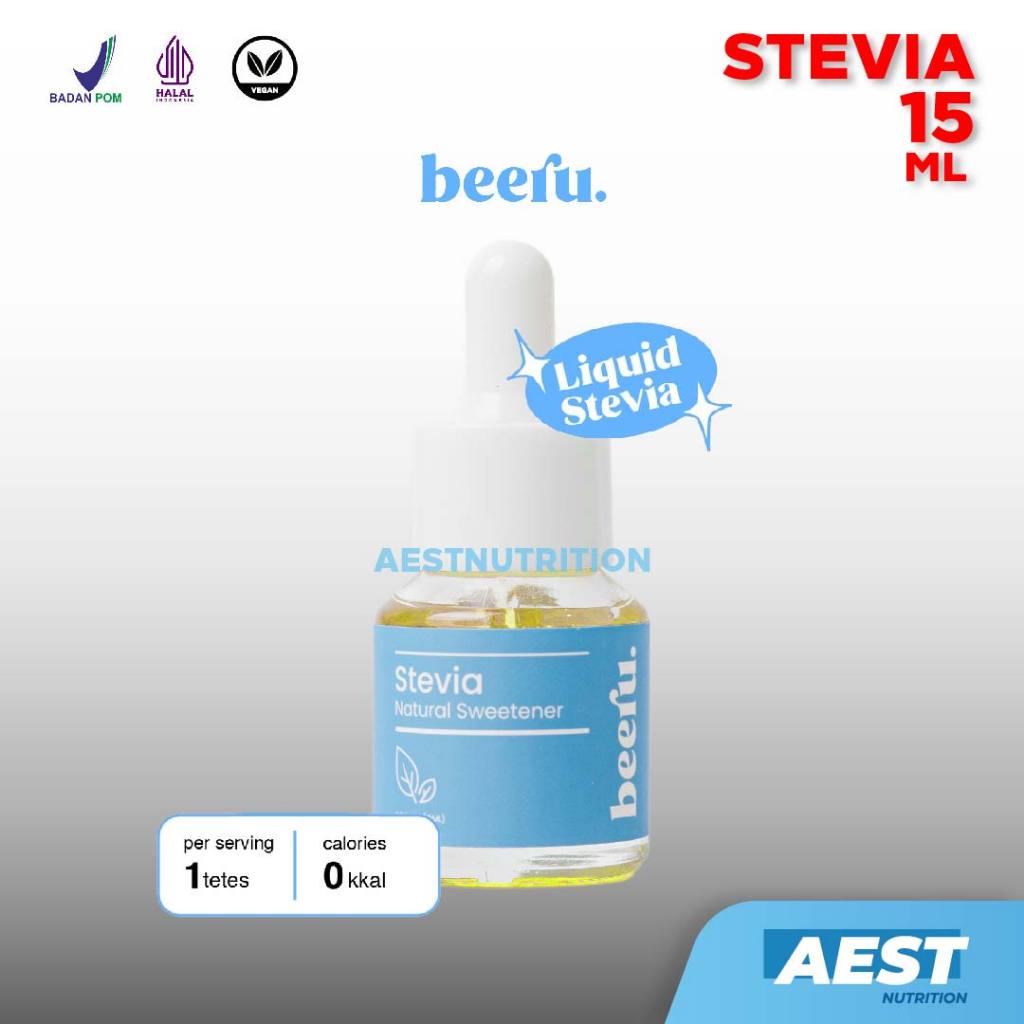 

Beeru Stevia Natural Sweetener - 15mL Pemanis Alami Alternatif Gula 0 Kalori