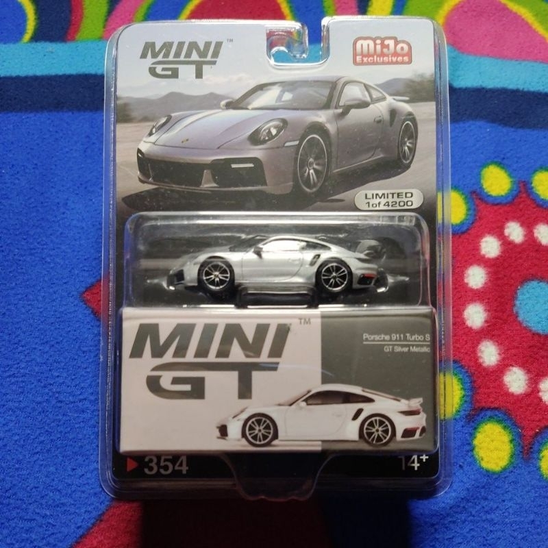 Mini GT Porsche 911 Turbo S GT Silver Metallic