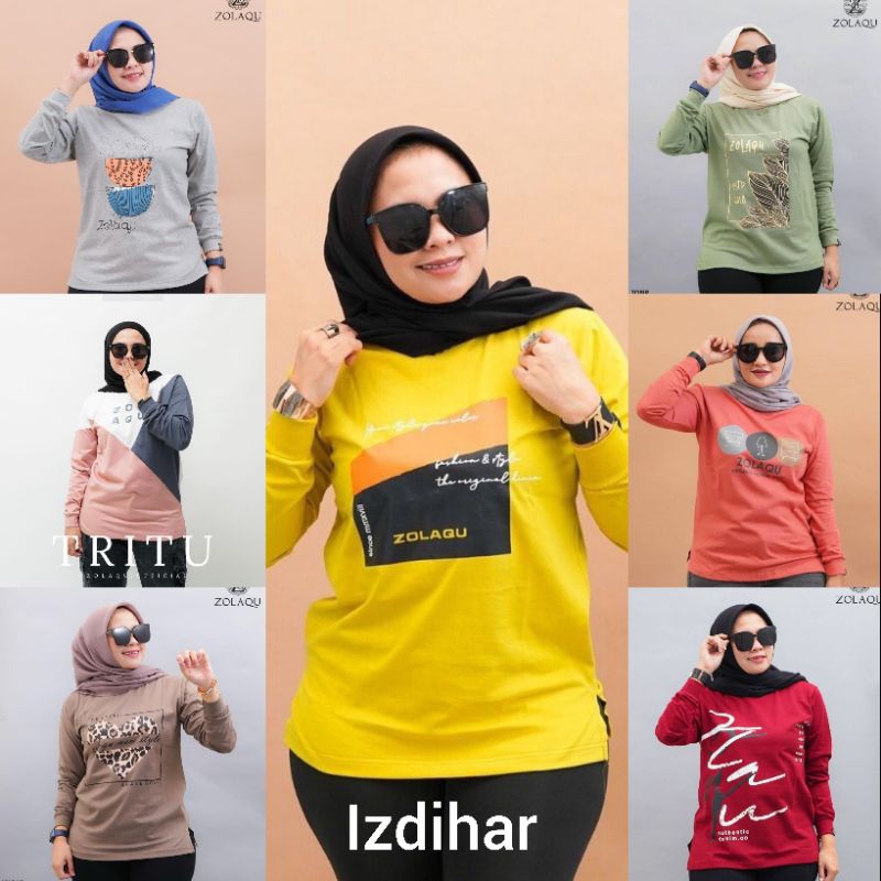 kaos zolaqu origina terbaru/Atasan kaos zolaqu size m/l/xl/zolaqu plota