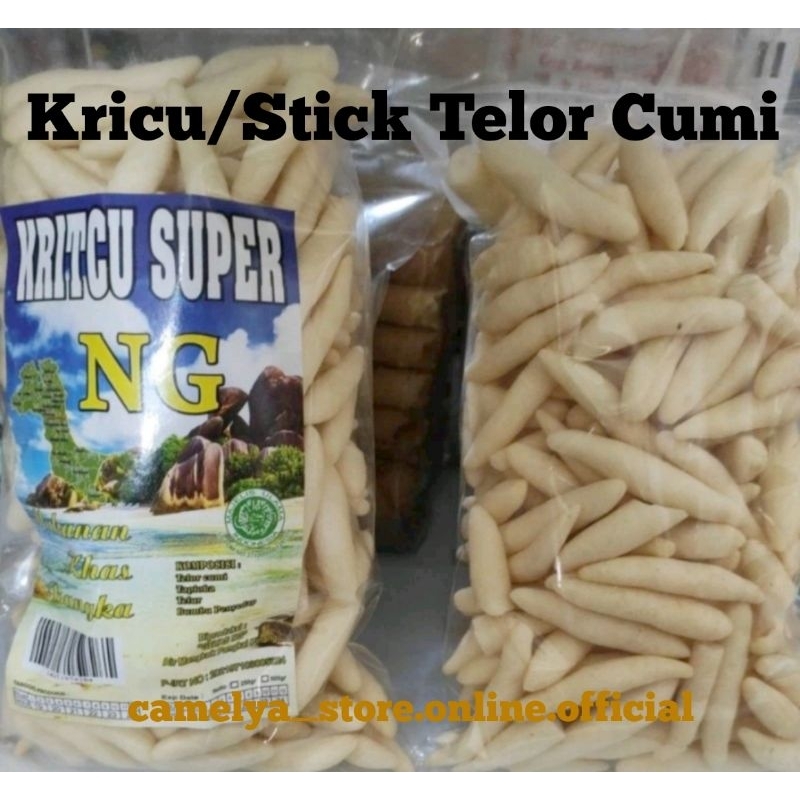 

KRICU SUPER/Stick Telor Cumi Merk NG 250gram/Kricu Bangka