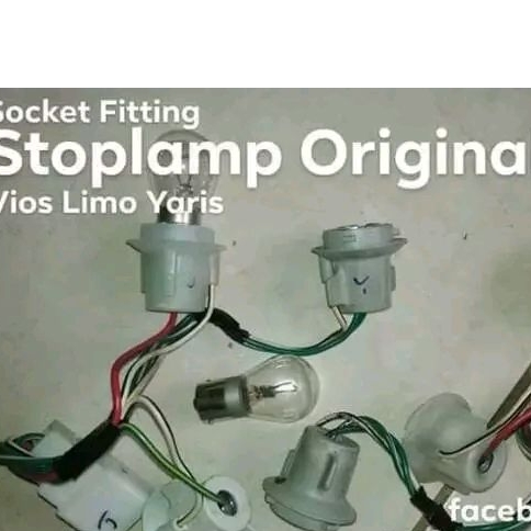 Socket Lampu Belakang Rem Sein 1 Rangkaian Stoplamp Vios Limo 2007 2008 2009 2010 2011 2012 Original