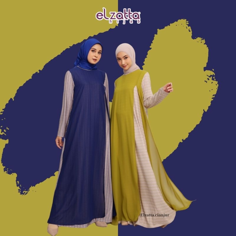 GAMIS ELZATTA GAMIS DAUKY GAMIS SARIMBIT SPANDEKS LAYER SEVILLA BAHAN SPANDEKS KOMBI CERUTTY CERUTTI