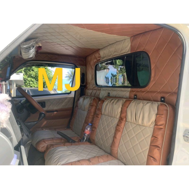 Sarung jok mobil pickup Paket sofa kotak+stir+pintu+plafon+kabin+pilar L300, grandmax, new carry, ki