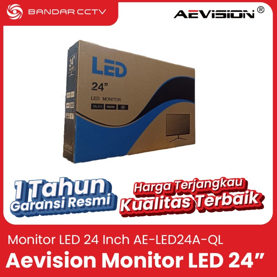 Aevision 24-Inch AE-LED24A-QL: Monitor LED 24" - Kualitas Unggul