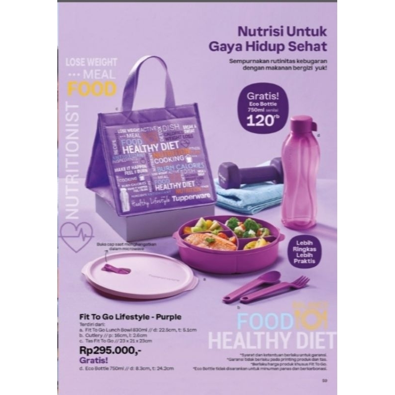 Fit to Go Set Tupperware - Lunch set