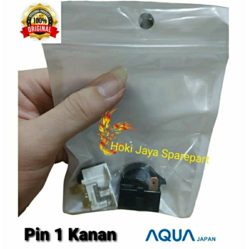 Relay Ptc Overload Original Kulkas AQua 1 pintu / rilay kulkas AQua 1 pintu