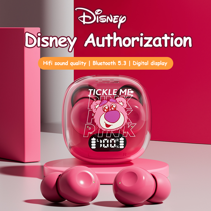 	 100% Disney XD13 TWS Wireless Bluetooth Earphone V5.3 Mini Tidur Headset in-Ear Noise Reduction Sleep Earbuds	