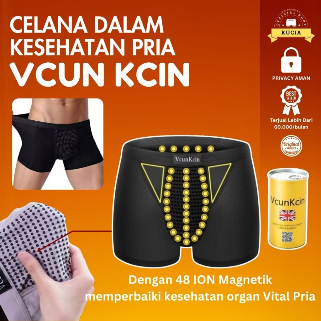 Celana Dalam Terapi Keperkasaan Kesehatan Magnet Magnetic Magnetik Pembesar Kelamin Pria Dewasa Vcun