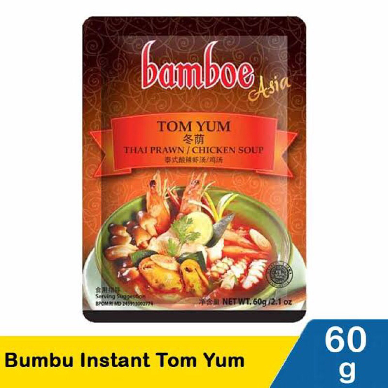 

Bamboe Asia Tom Yum Thai Prawn Chicken Soup 60gr