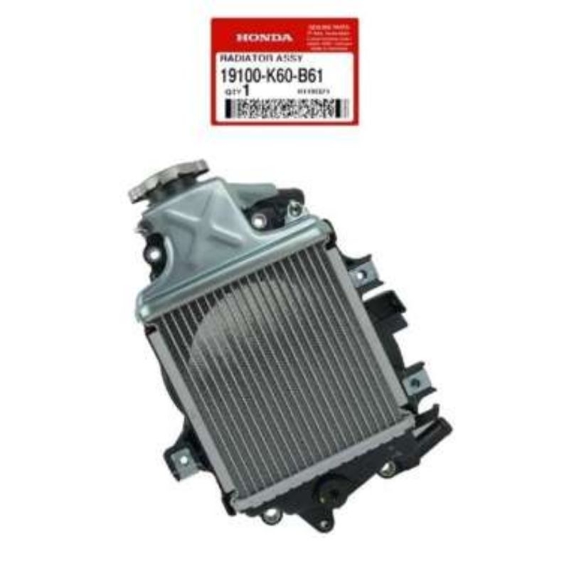 Radiator Assy Honda Vario 125 eSP K60R K2V ORI AHM 19100K60B61 2018 - 2022 K2V