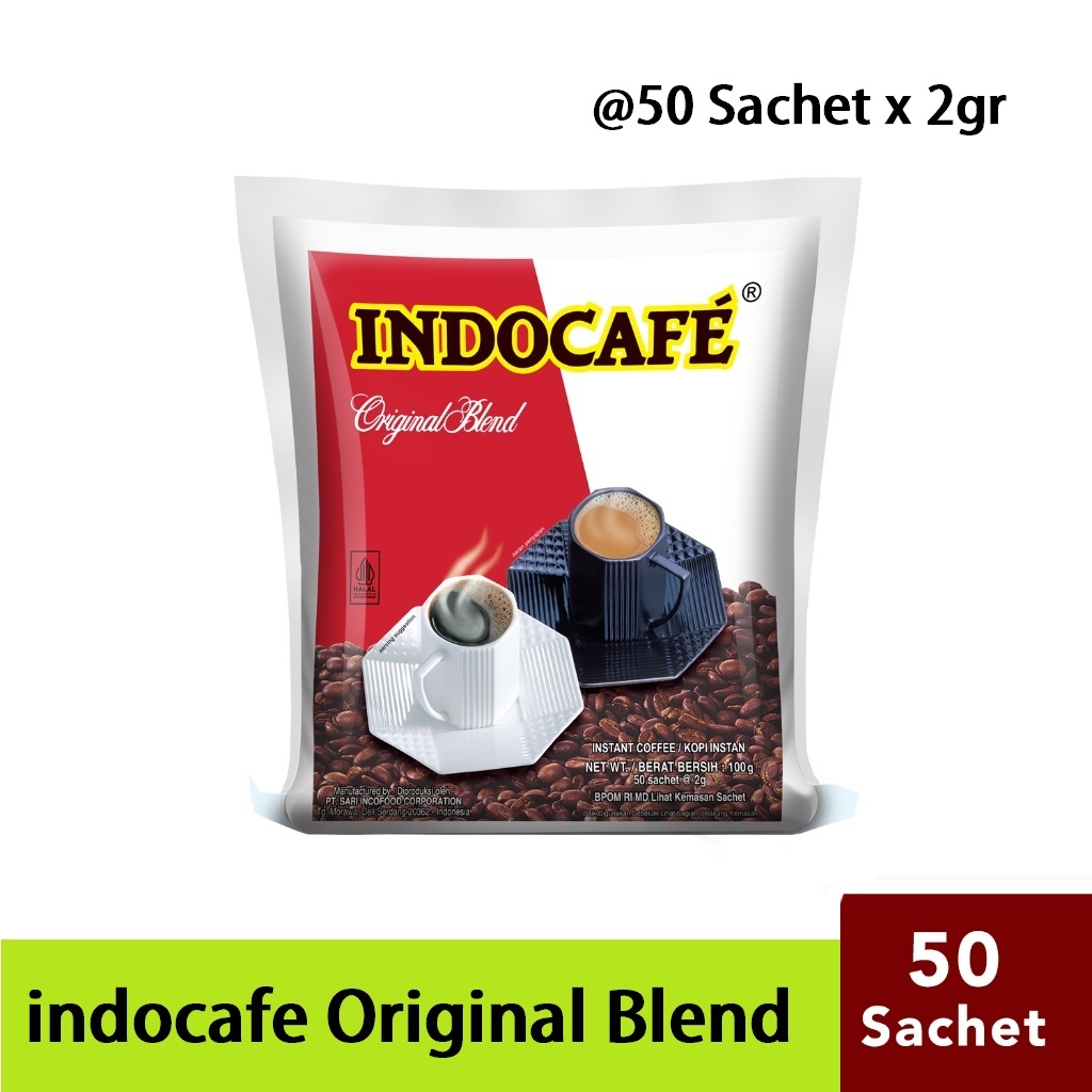 

INDOCAFE Original Blend 50 sachet 2 gr - Box