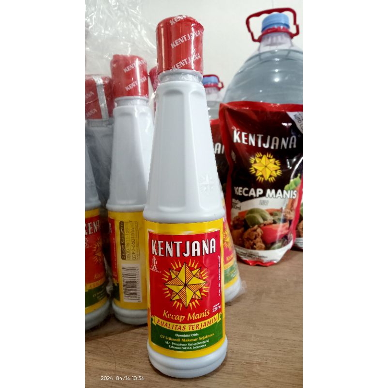 

Kecap Manis Kentjana khas kebumen kemasan botol 220ml